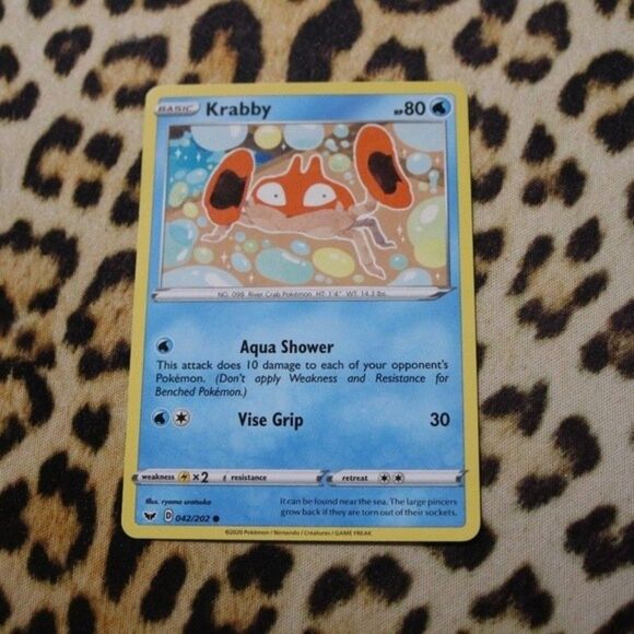 Krabby 042/202 Pokemon Card - Picture 1 of 1